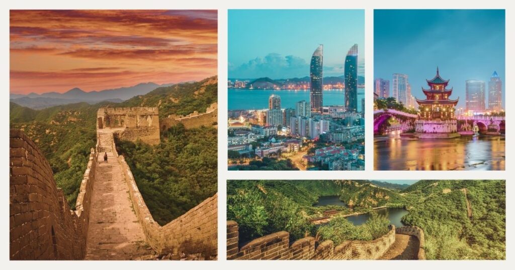 paisajes de ciudades en China