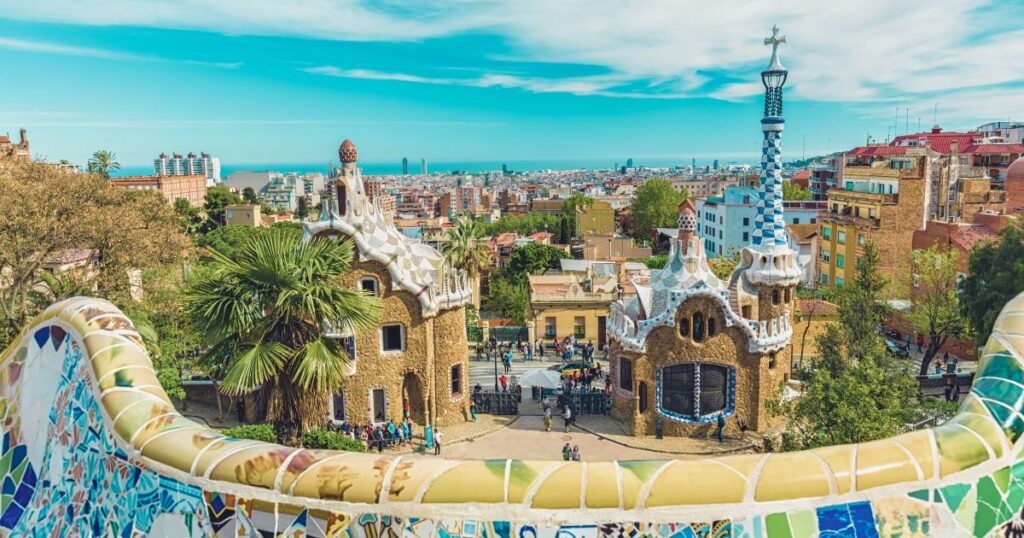 beautiful view of Barcelona for visitors