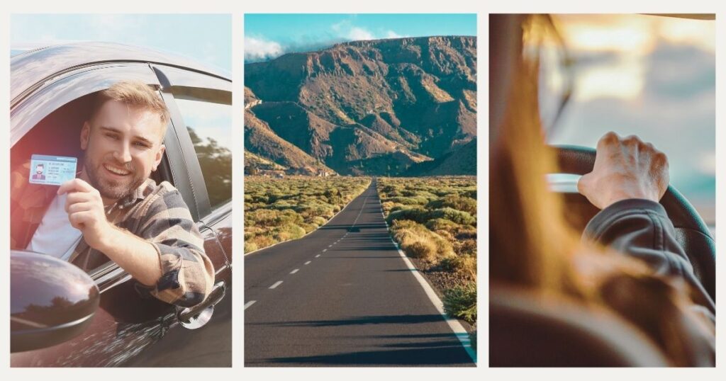 personas conduciendo coche en España