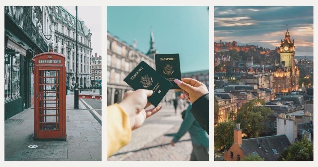 personas viajando con sus pasaportes