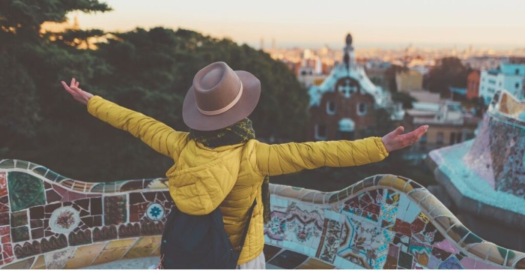digital nomad traveling in Barcelona