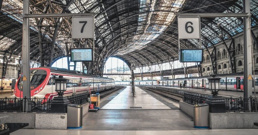 train in Barcelona