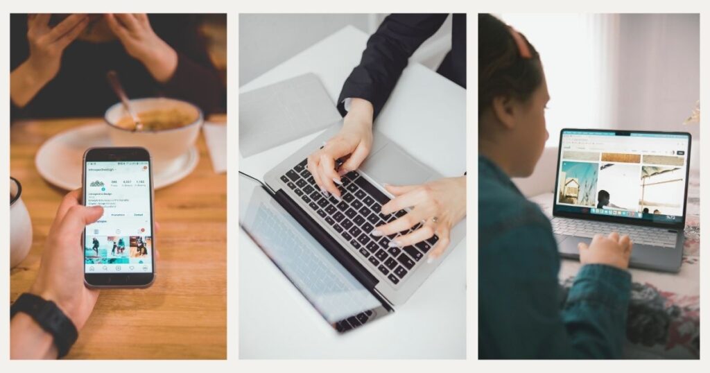 mujer utilizando internet de Ubigi 