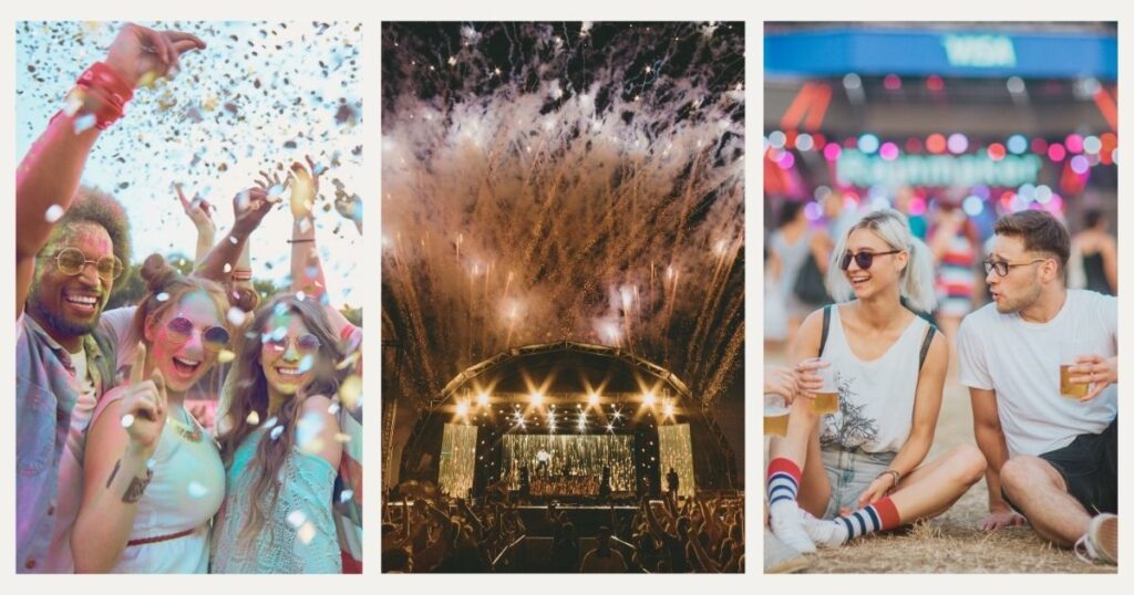 people enjoying the Barcelona Beach Festival