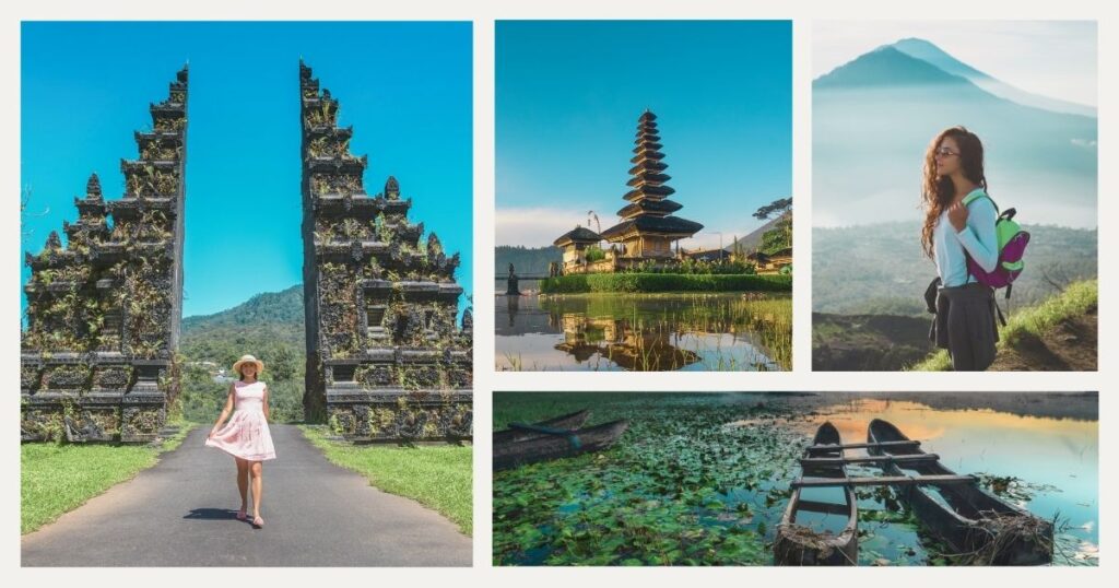 young women enjoying Bali's tropical climate  