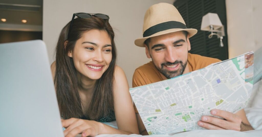 couple using budget tips to save on cheap hotels in Bali