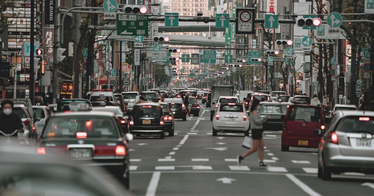 transito de coches en Japon
