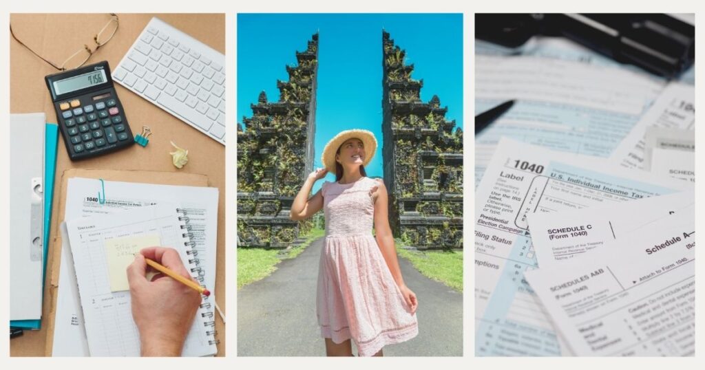 tourist woman enjoying Bali
