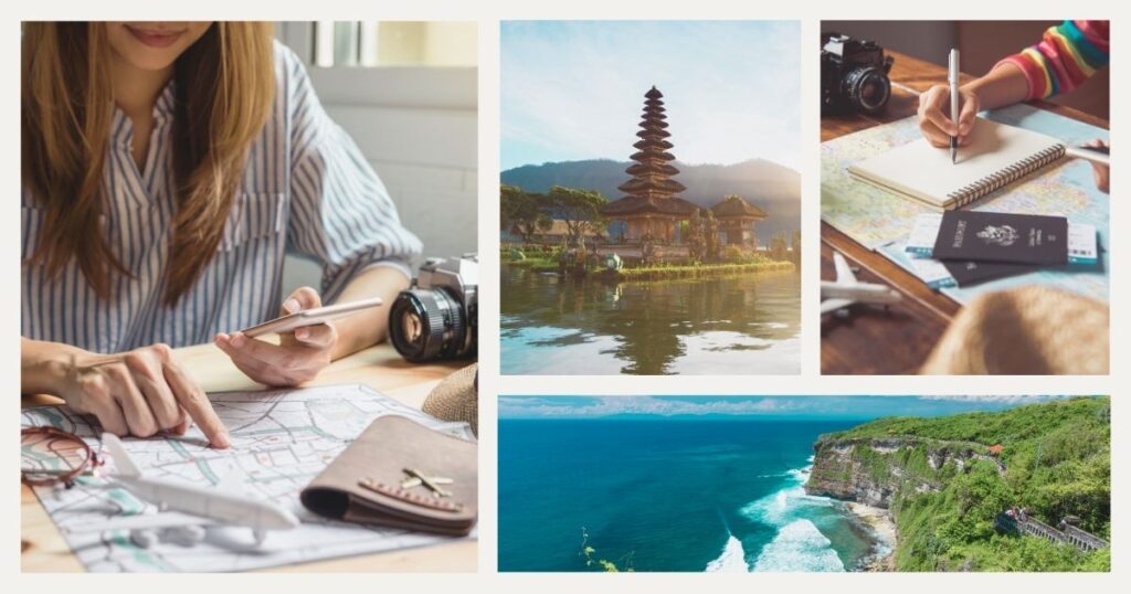 woman planning Bali travel