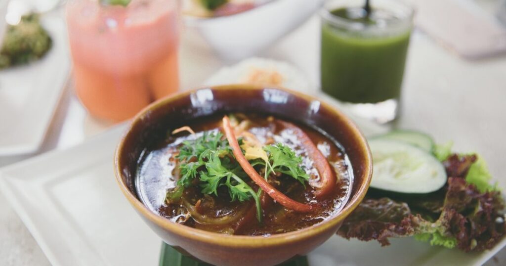 Bali food in the table