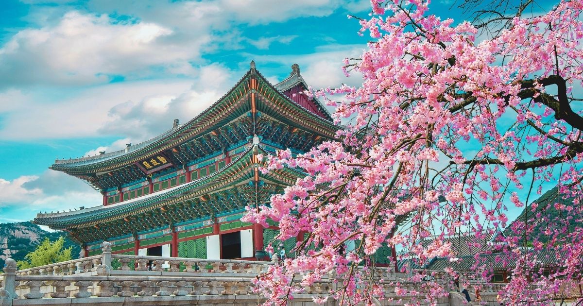 hermoso paisaje de uno de los mejores barrios de Corea del Sur