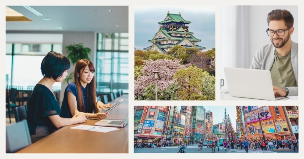 personas navegando en internet en Japon