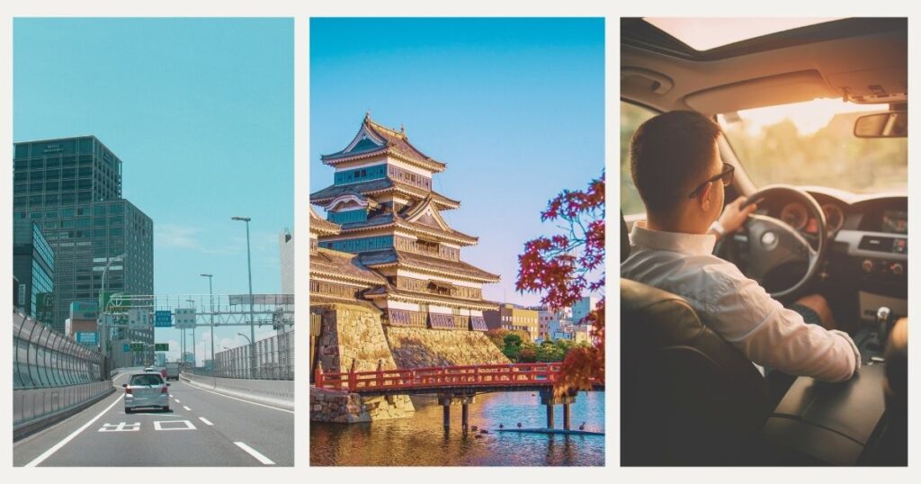 hombre conduciendo en Japon