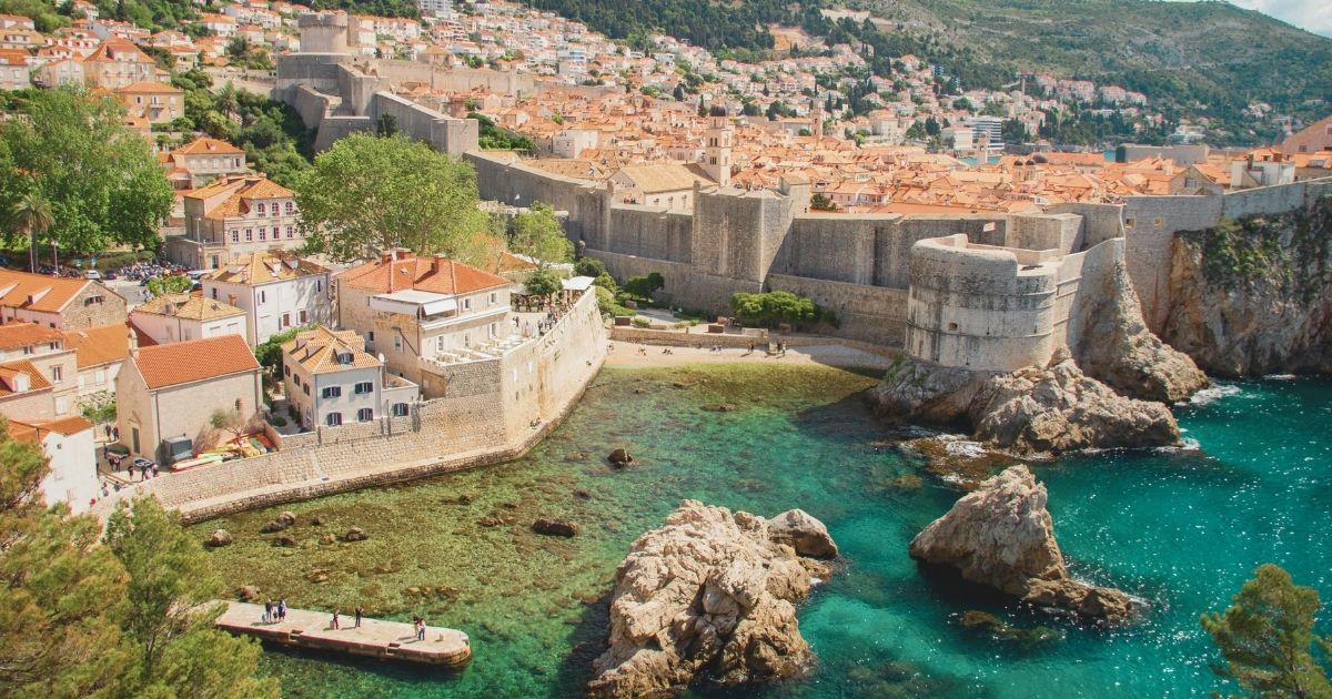 hermoso paisaje de ciudad en Croacia