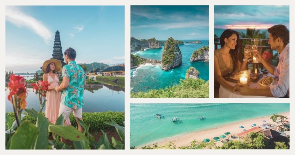 couple enjoying a sunrise adventure in Bali
