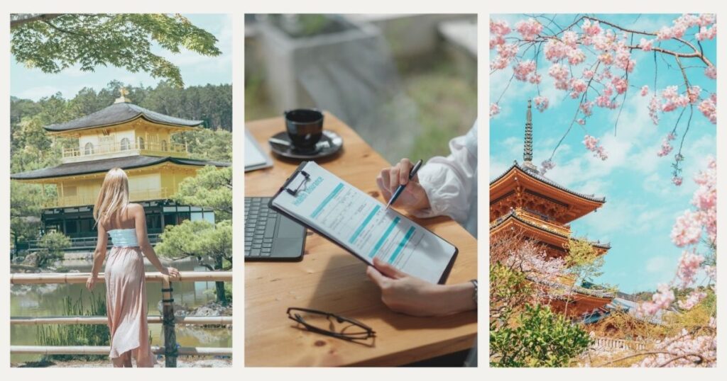 mujer joven aprovechando su viaje para Japon con el seguro medico