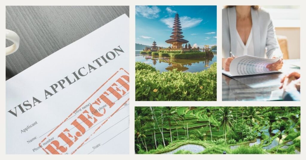 woman having visa complications in Bali