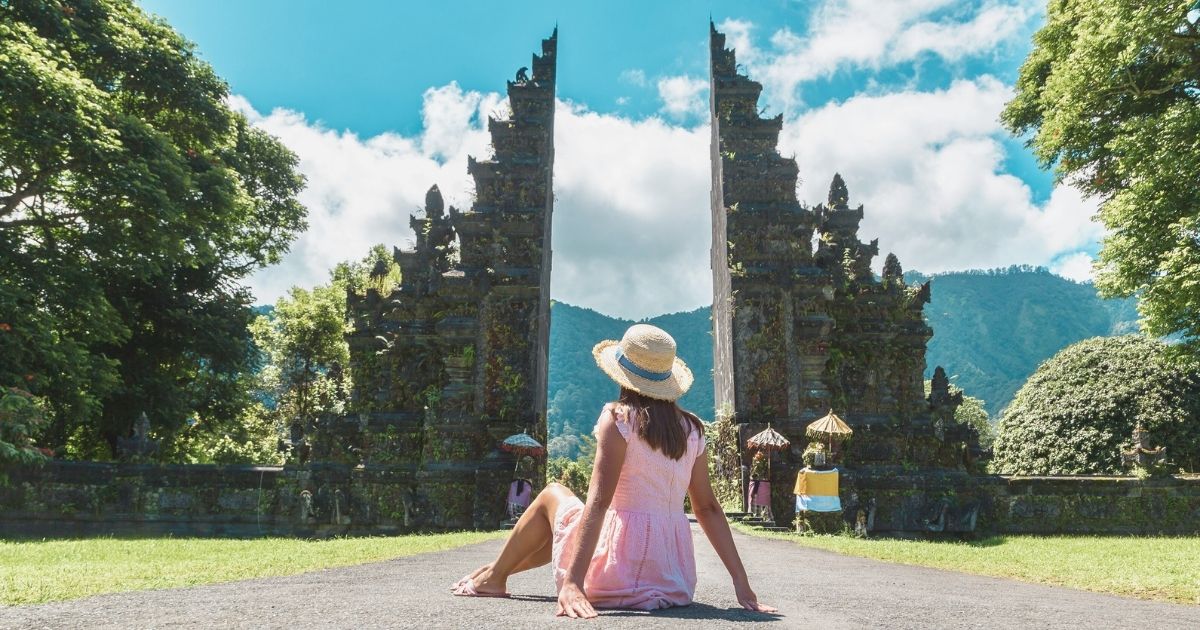 tourist woman exploring Bali