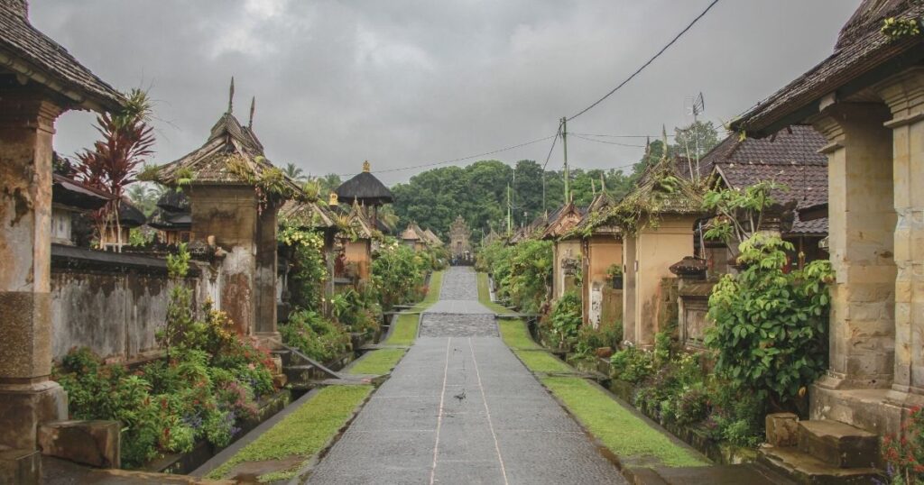 traditional street in Bali