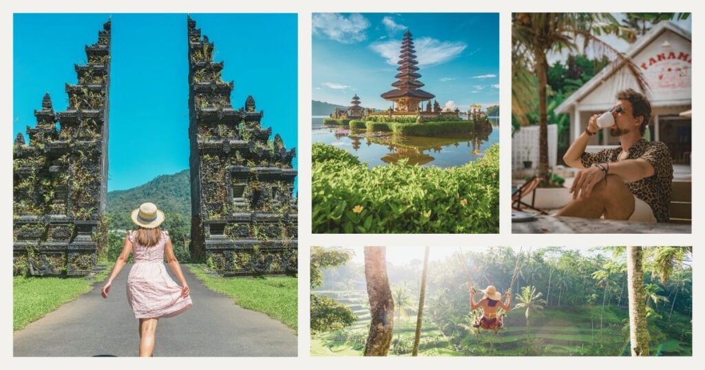 tourists people exploring Bali