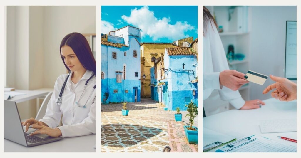 doctora atendiendo paciente a traves del seguro medico en Marruecos