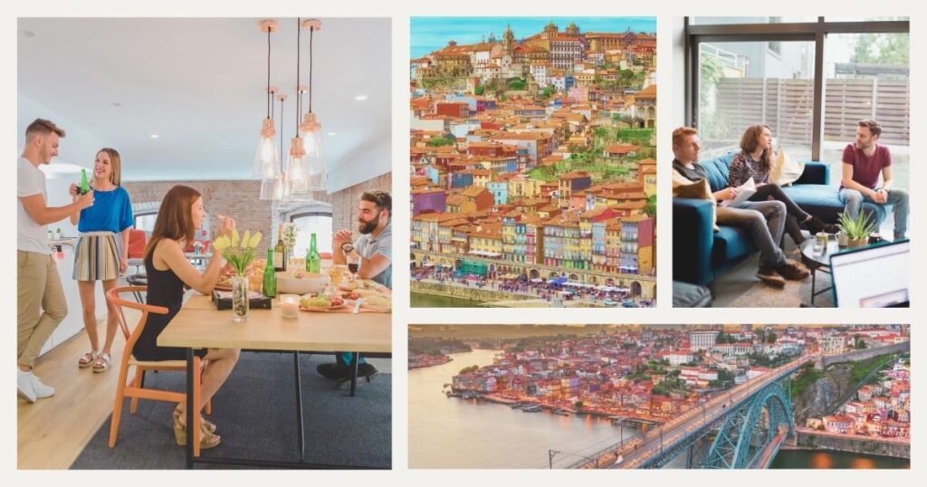digital nomads living in a coliving in Portugal
