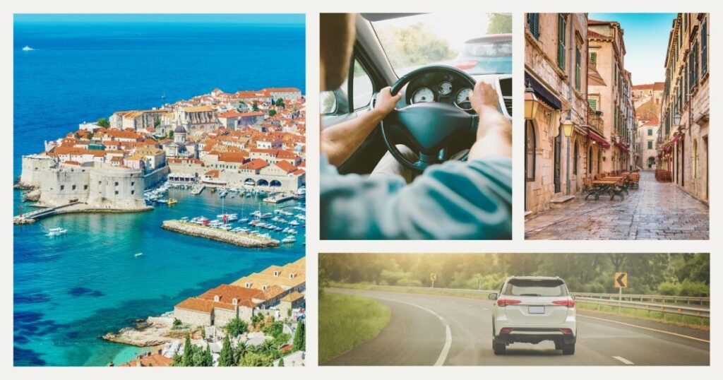 hombre conduciendo coche en Croacia