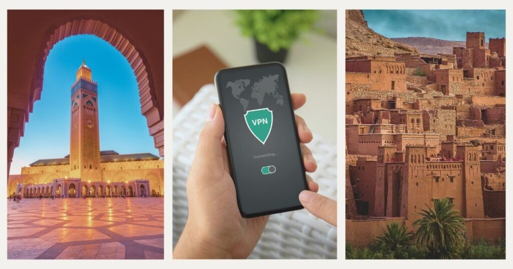 persona usando vpn en Marruecos
