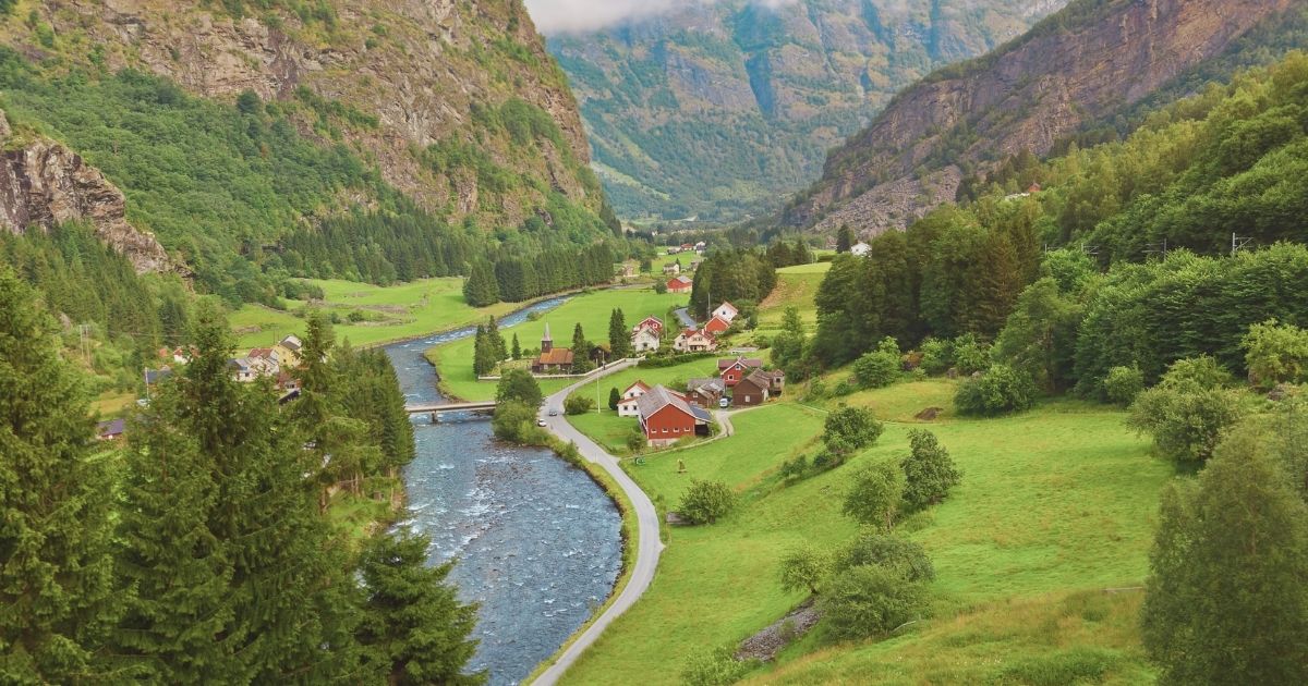 hermoso paisaje de Noruega
