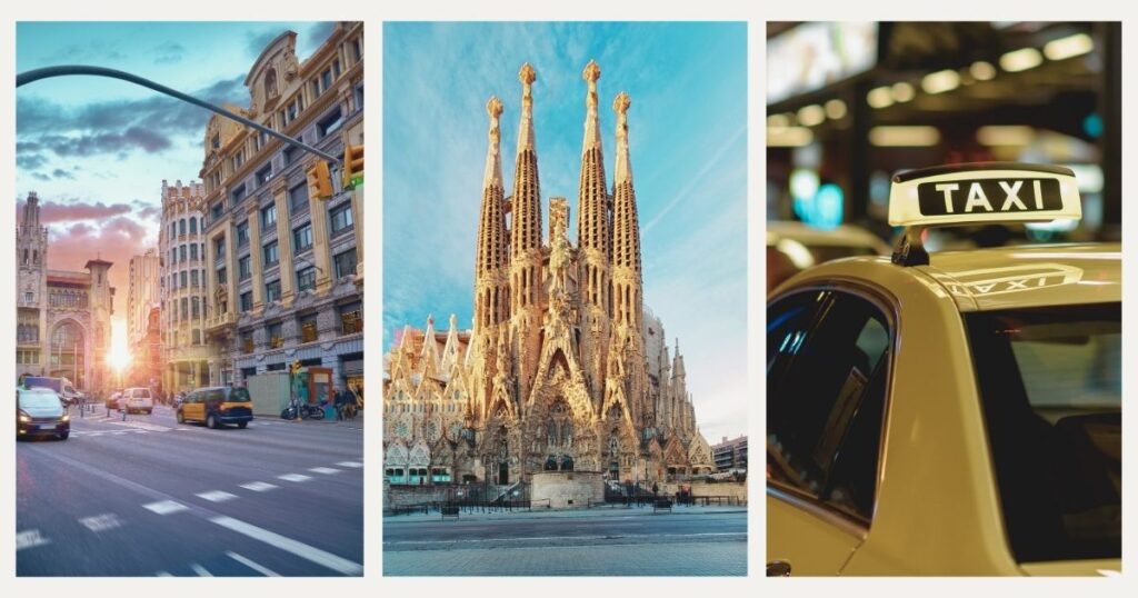 taxi stands in Barcelona