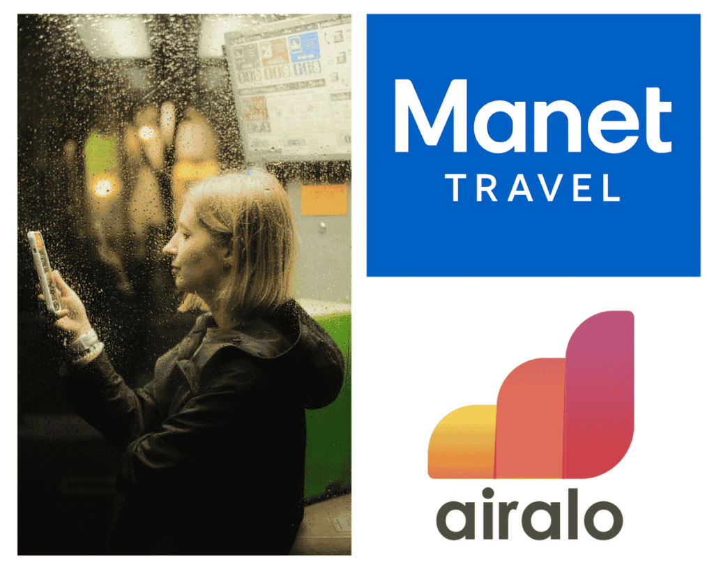 mujer-smartphone-logos-manet-travel-esim-vs-airalo