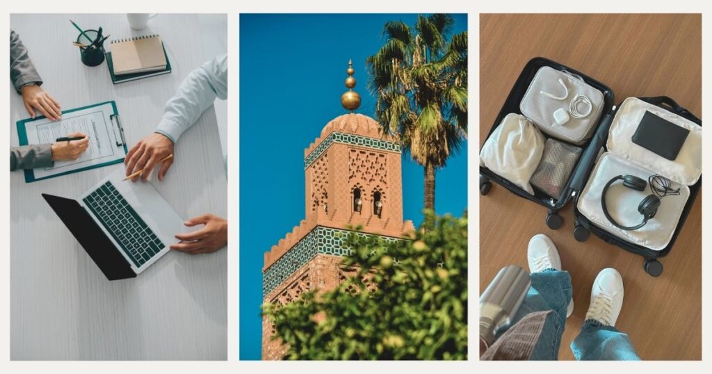 mujer planeando viaje a Marruecos con seguro de viaje