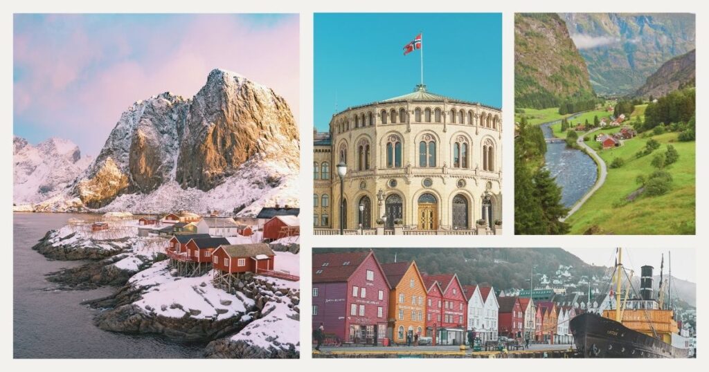 hermosos paisajes en Noruega