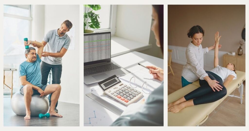 physiotherapists working from a coworking in Barcelona