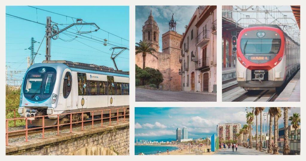 travel by train from Barcelona to Sitges