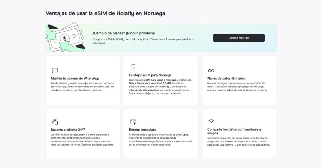 ventajas de usar una eSIM en Noruega