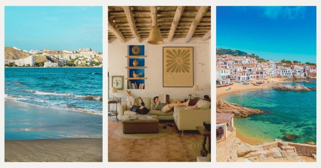 beautiful beaches in Valencia and Barcelona