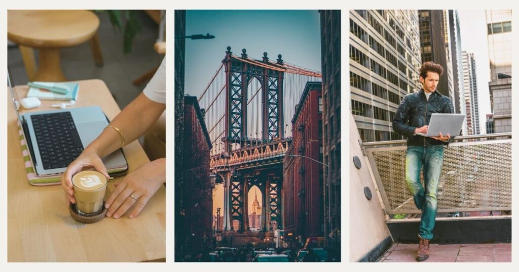 people using internet in New York