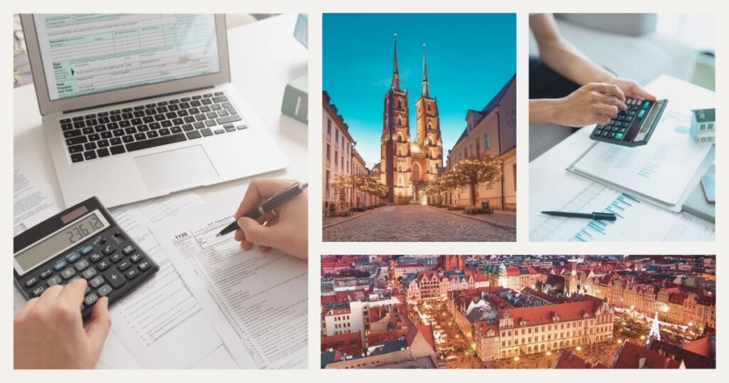 persona pagando impuestos en Polonia