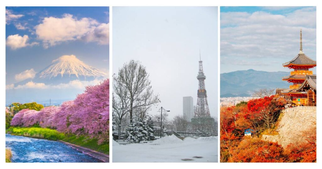 Las épocas con mejor clima en Japón son primavera y Otoño