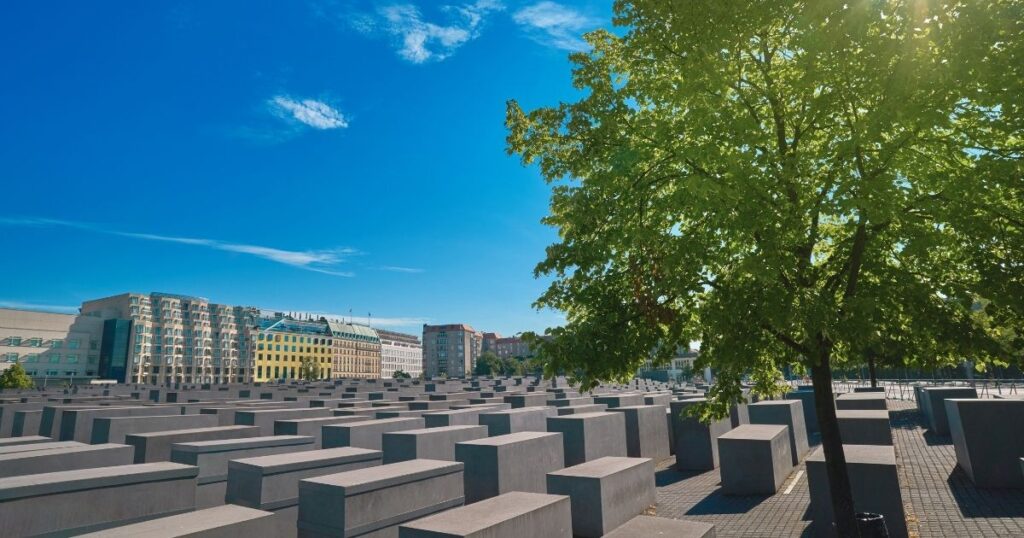 paisaje de Memorial del Holocausto en Berlin