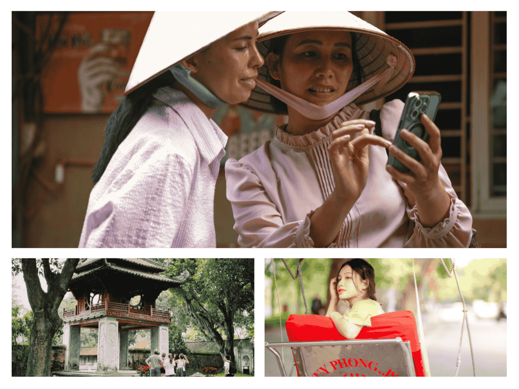 mujeres-smarphone-turistas-templo-mujer-trasporte-tradicional-mejor-epoca-viajar-vietnam