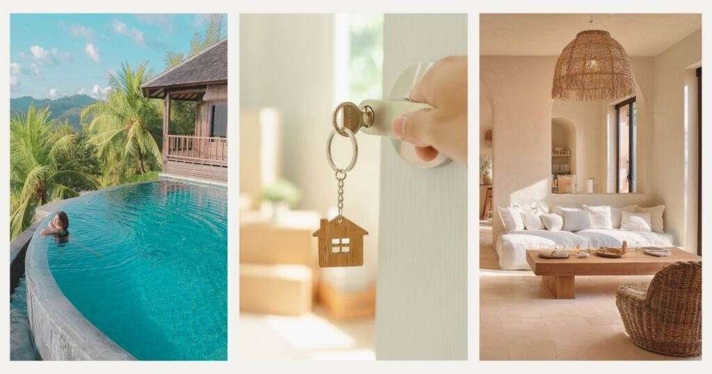 woman living in a house in Bali 