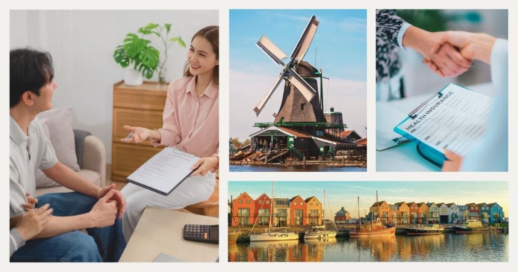 hombre obteniendo un seguro de viaje para Paises Bajos