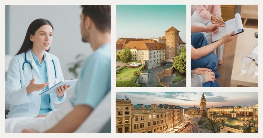 hombre utilizando el seguro viaje en Polonia