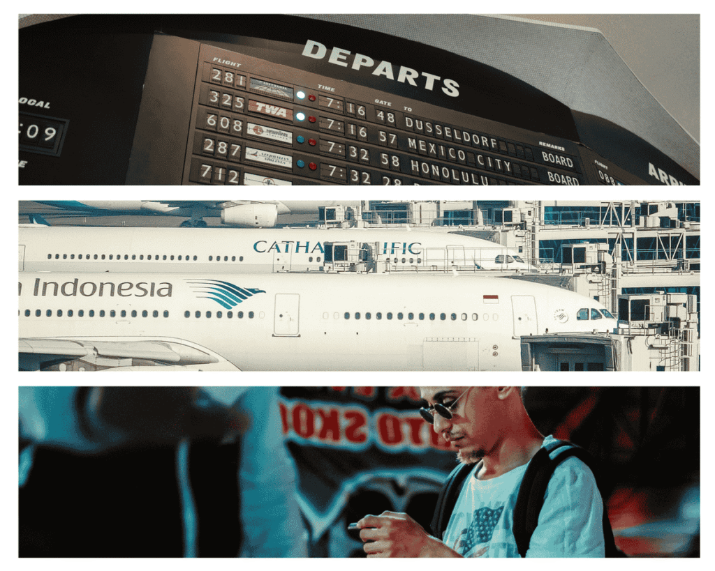 salidas-aeropuerto-avion-viajero-celular-requisitos-viajar-eeuu-indonesia