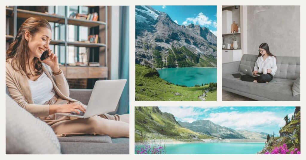 women using internet in Switzerland