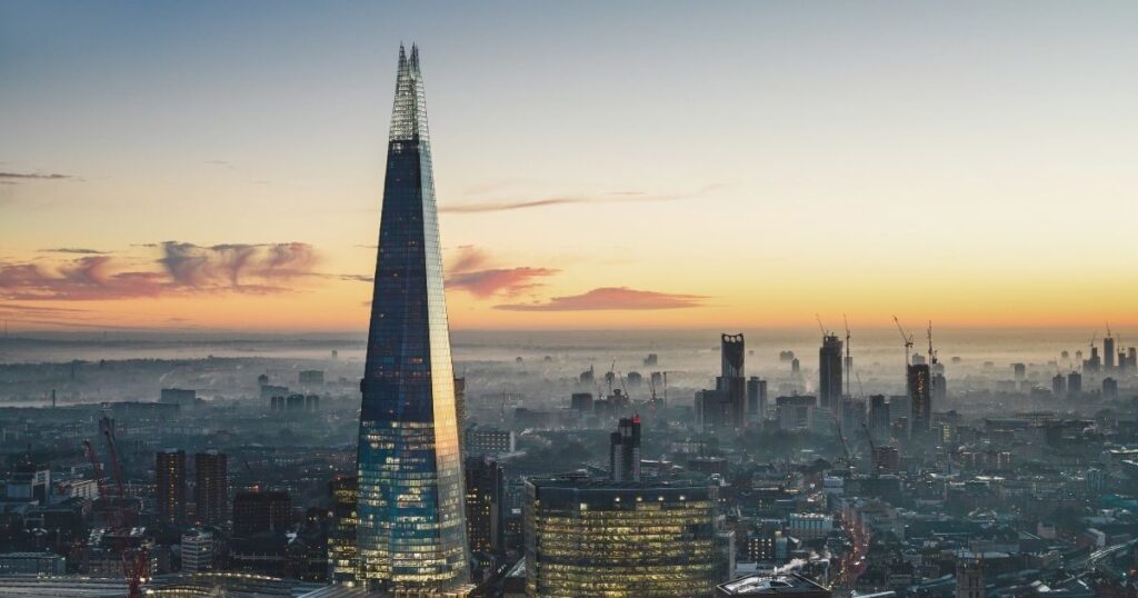 hermoso paisaje de el The Shard, Londres