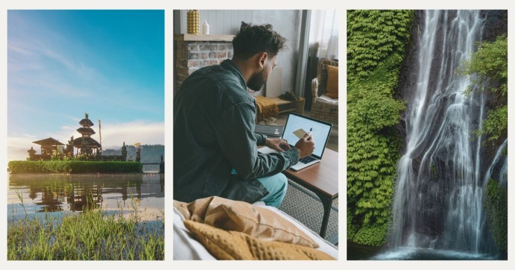 American man looking for work opportunities in Bali