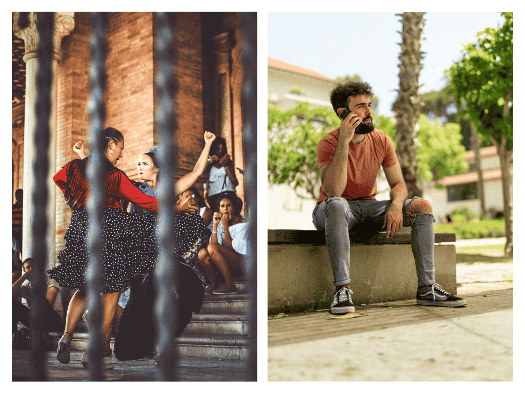 bailaoras-flamenco-turista-smartphone-requisitos-viajar-mexico-espana